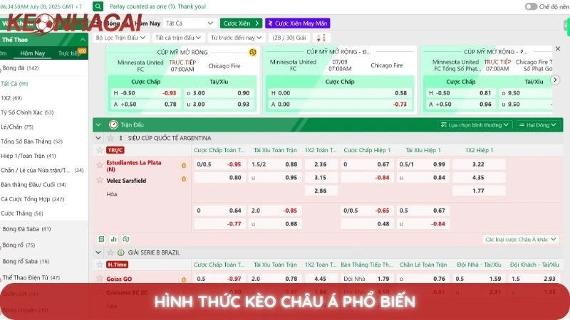 Cách đọc kèo nhà cái chuẩn xác nhất chỉ trong 5 phút 3 Hình thức kèo châu Á phổ biến