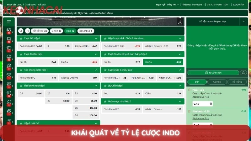 Kèo Indonesia là gì? Cách đọc tỷ lệ cược Indo chuẩn nhất 2 Khái quát về tỷ lệ cược Indo